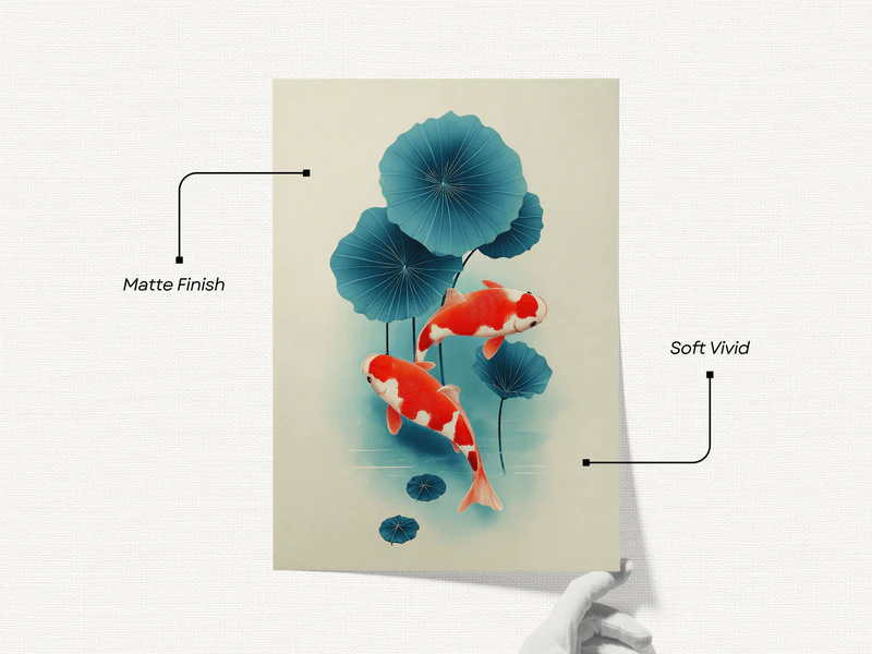Koi Fish Wall Art Print - Image 3
