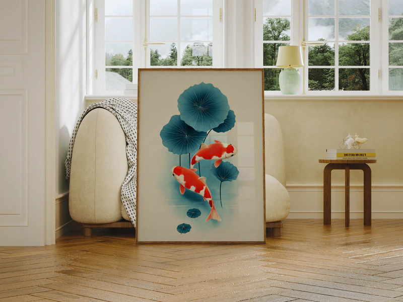 Koi Fish Wall Art Print - Image 9