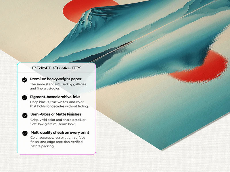Mount Fuji Wall Art Print - Image 5