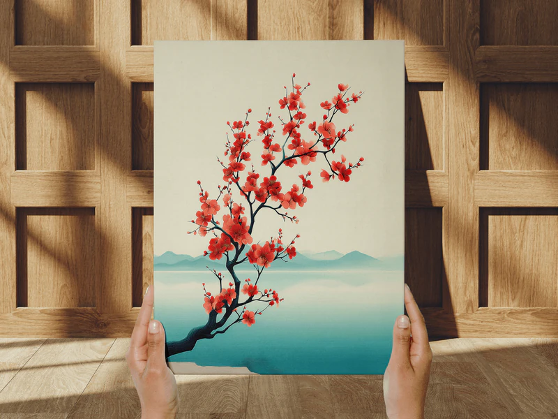 Cherry Blossom Wall Art Print - Image 1