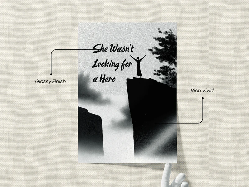 She Wasn't Looking for a Hero Quote Print - Image 2