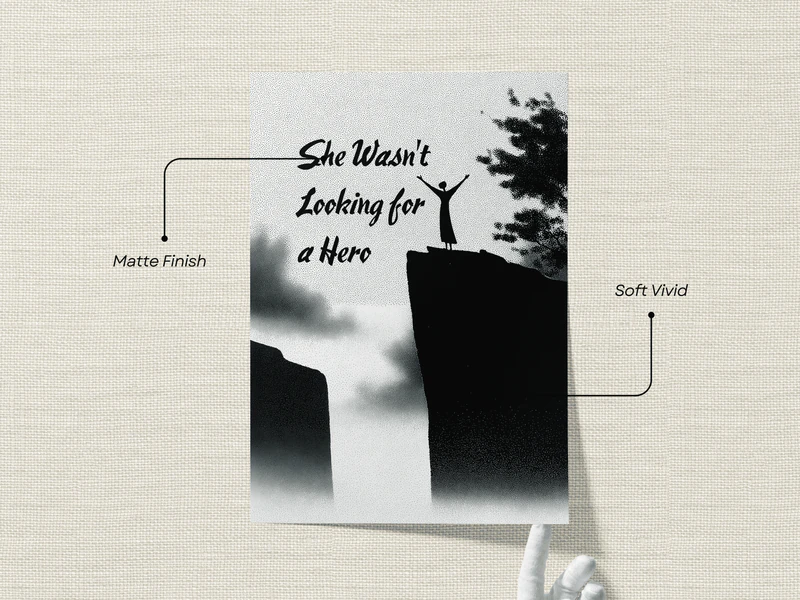 She Wasn't Looking for a Hero Quote Print - Image 3