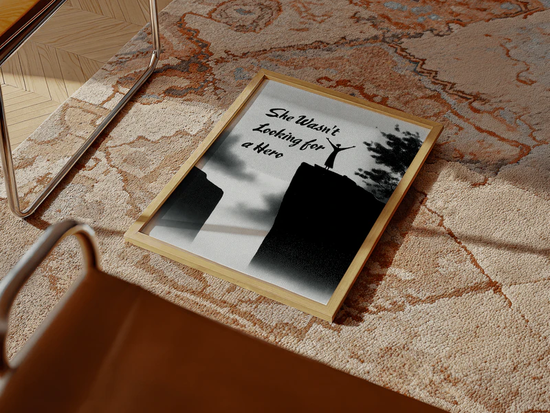 She Wasn't Looking for a Hero Quote Print - Image 9