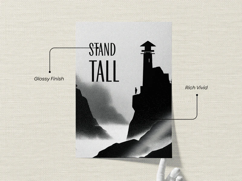 Stand Tall Quote Print - Image 2