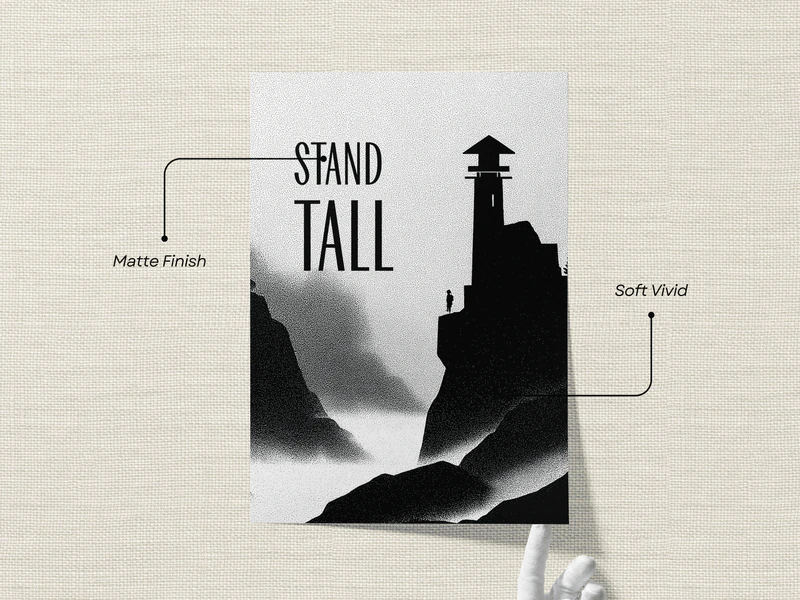 Stand Tall Quote Print - Image 3