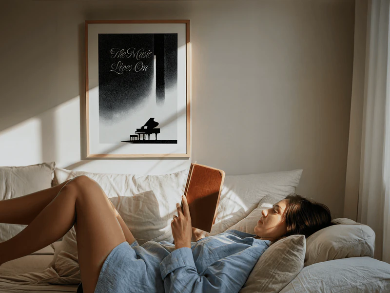 The Music Lives On Quote Print - Image 7