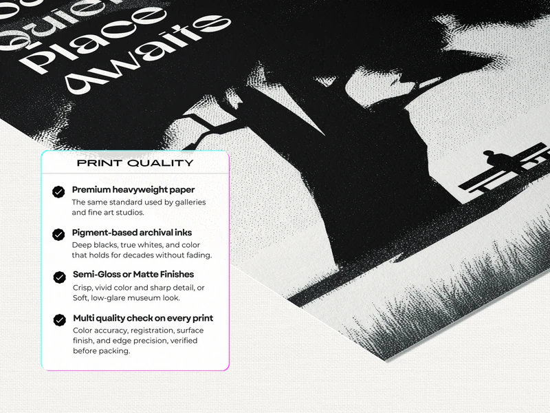 Your Quiet Place Awaits Quote Print - Image 5