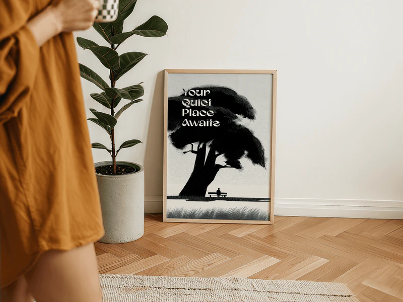 Your Quiet Place Awaits Quote Print - Image 6