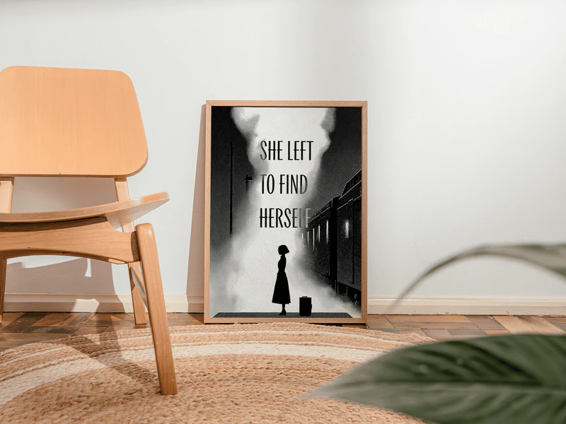 She Left to Find Herself Quote Print - Image 9