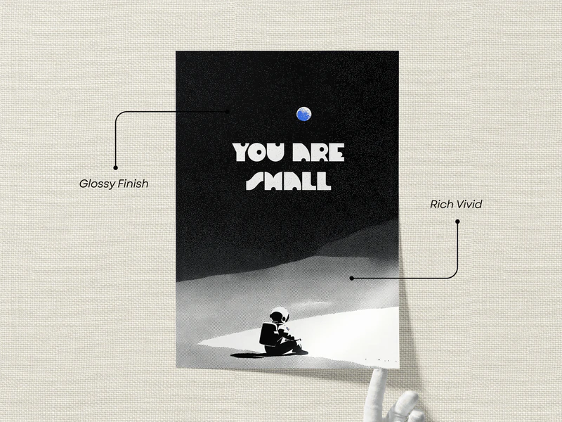 You Are Small Quote Space Print - Image 2