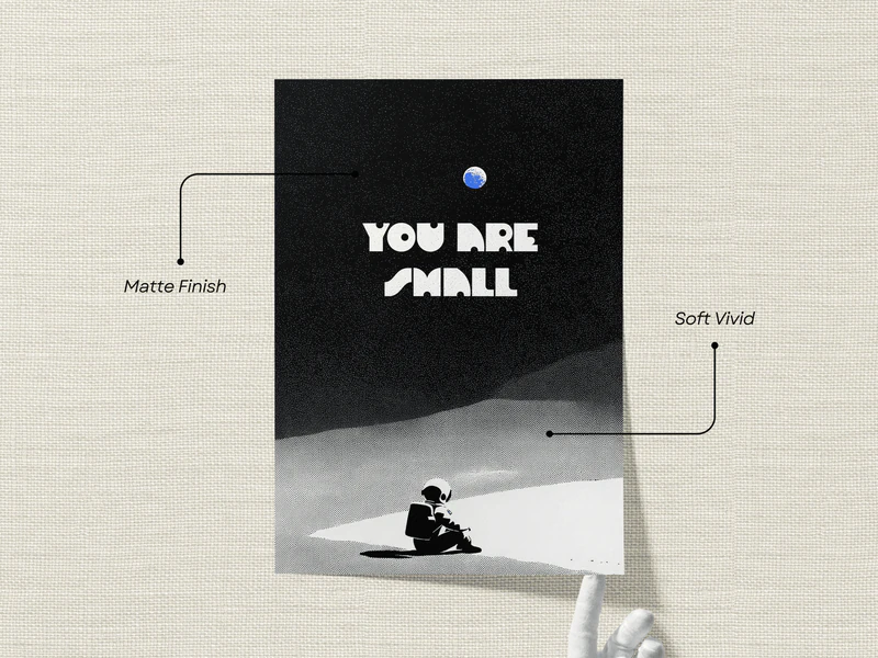 You Are Small Quote Space Print - Image 3
