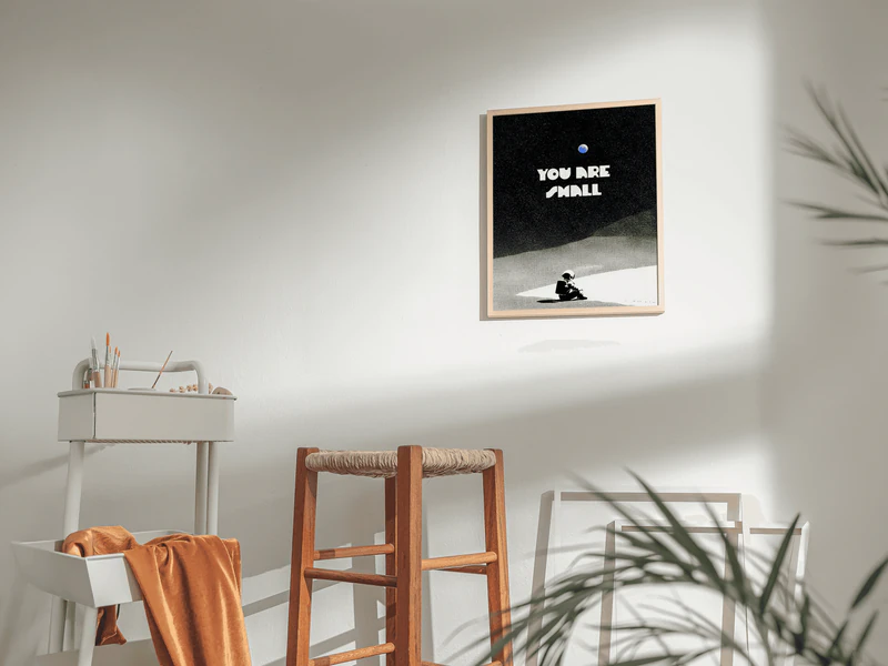 You Are Small Quote Space Print - Image 7