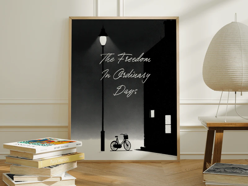 The Freedom in Ordinary Days Quote Print - Image 1