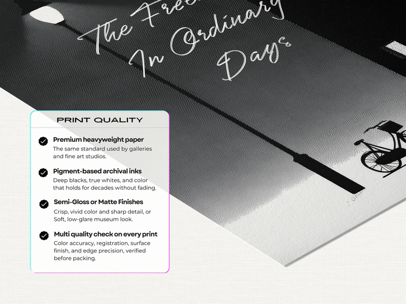 The Freedom in Ordinary Days Quote Print - Image 5
