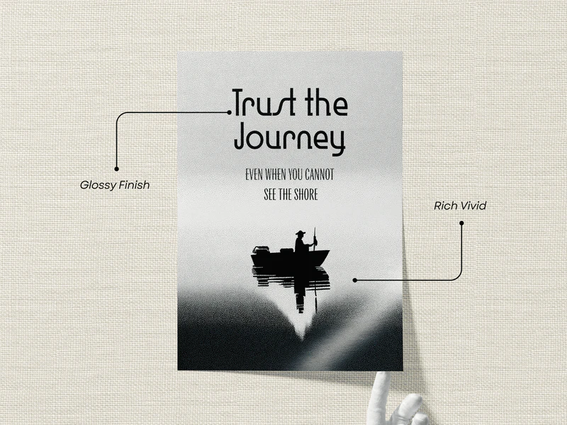 Trust the Journey Quote Print - Image 2
