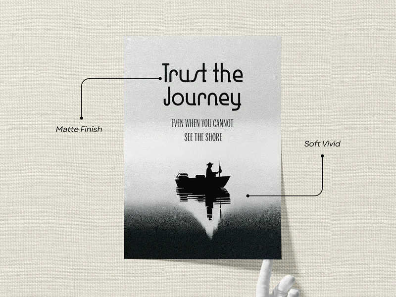 Trust the Journey Quote Print - Image 3