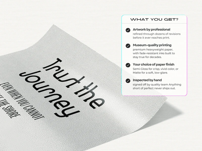 Trust the Journey Quote Print - Image 4