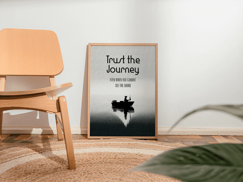 Trust the Journey Quote Print - Image 6