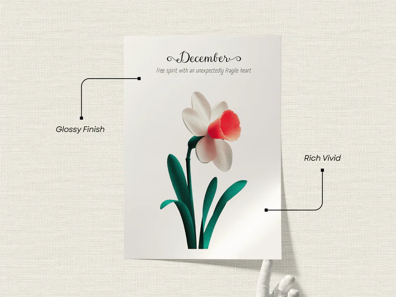 Narcissus Botanical Wall Art Print - Image 2