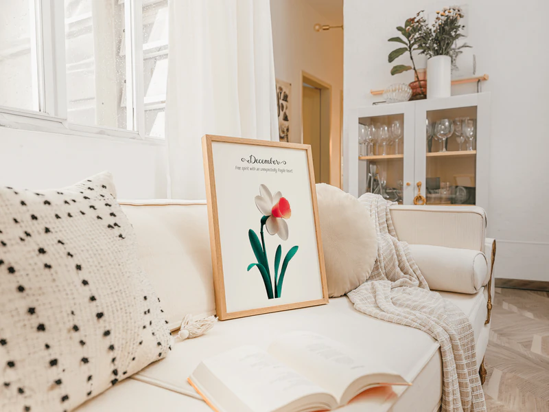 Narcissus Botanical Wall Art Print - Image 6