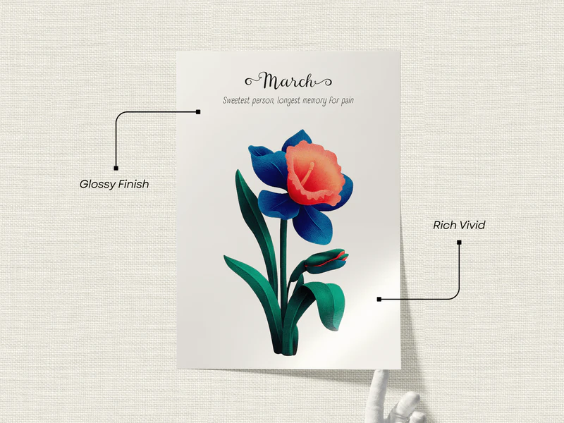 Daffodil Botanical Wall Art Print - Image 2