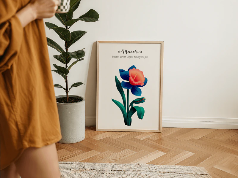 Daffodil Botanical Wall Art Print - Image 9