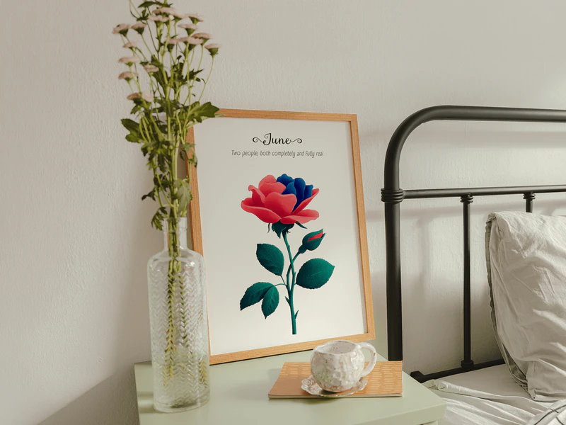 Rose Botanical Wall Art Print - Image 7