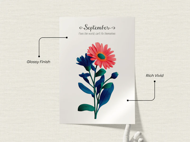 Aster Botanical Wall Art Print - Image 2