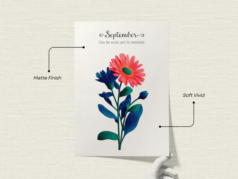 Aster Botanical Wall Art Print - Image 3