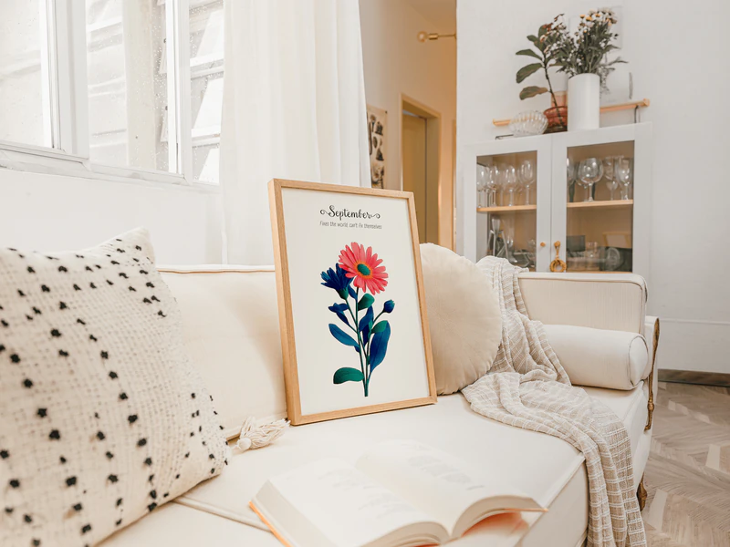 Aster Botanical Wall Art Print - Image 6