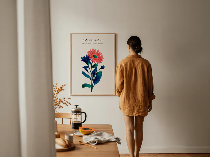 Aster Botanical Wall Art Print - Image 10