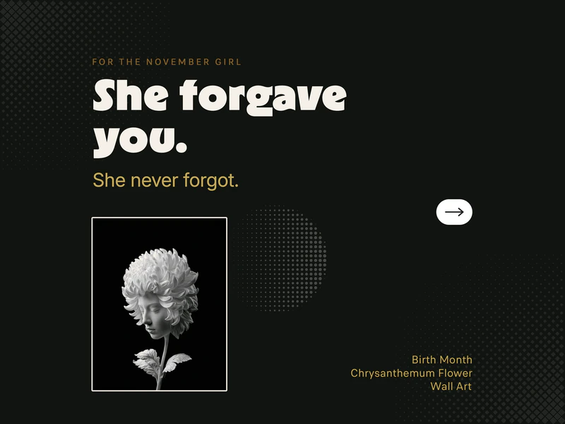 November Birthday Gift for Her - Image 1